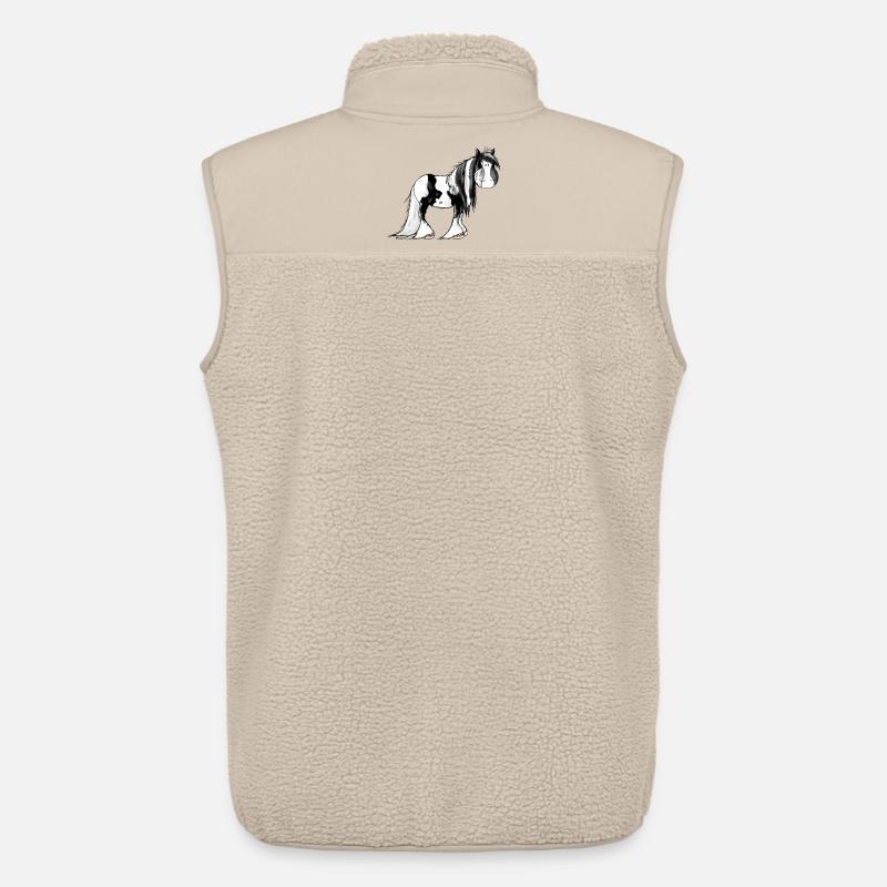 Irish Tinker Pferd - Pinto - Unisex Sherpaweste von Stanley/Stella - Beige