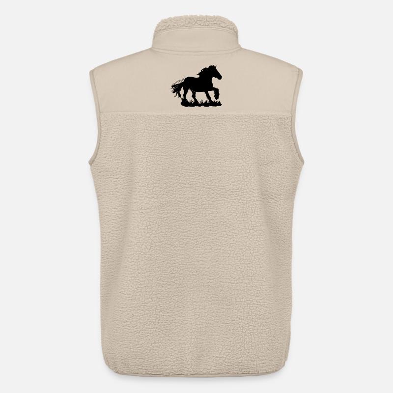 Kaltblut, Kaltblüter, Draft horse - Unisex Sherpaweste von Stanley/Stella - Beige
