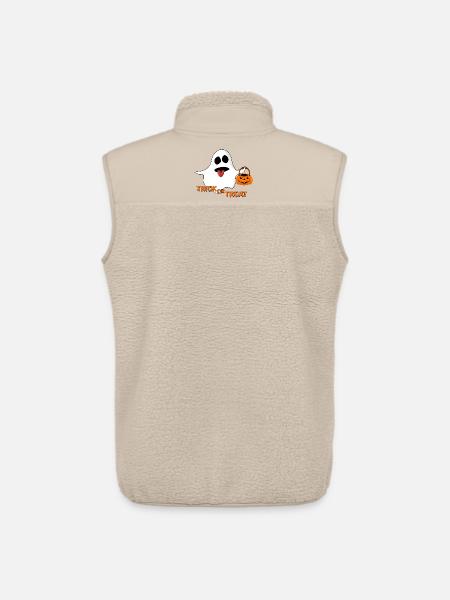 Spirit Trick or Treat - Unisex Sherpa Gilet by Stanley/Stella - beige