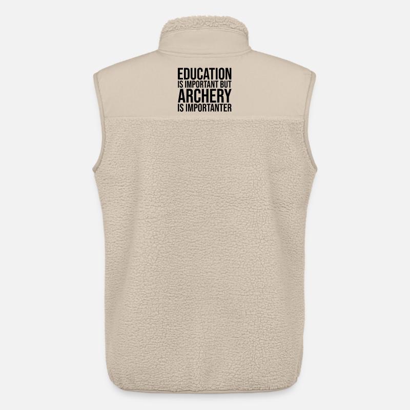 Bogenschießen - Unisex Sherpaweste von Stanley/Stella - Beige