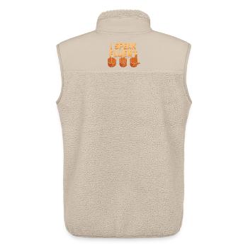 Deaf Deaf Hearing Impairment - Unisex Sherpa Gilet by Stanley/Stella - beige - Back - AI Model Male 178 light (178cm)