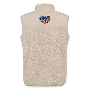 Malle Crew Logo Retro - Unisex Sherpaweste von Stanley/Stella - Beige - Hinten - AI Model Male 178 light (178cm)