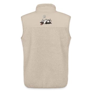 Miniature Bull Terrier Bully Bull Terrier Owner - Unisex Sherpa Gilet by Stanley/Stella - beige - Back - AI Model Male 178 light (178cm)