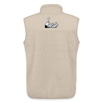 Dalmatiner Dalmatinerhalter Dalmatinerbesitzer - Unisex Sherpaweste von Stanley/Stella - Beige - Hinten - AI Model Male 178 light (178cm)