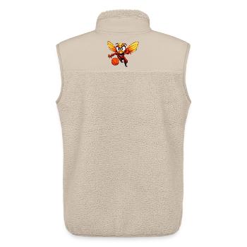 Biene Basketballer - Unisex Sherpaweste von Stanley/Stella - Beige - Hinten - AI Model Male 178 light (178cm)