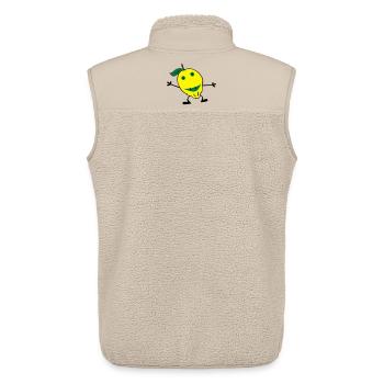lemons man - Unisex Sherpa Gilet by Stanley/Stella - beige - Back - AI Model Male 178 light (178cm)