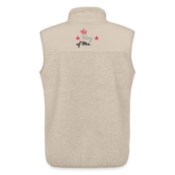wedding - Unisex Sherpa Gilet by Stanley/Stella - beige - Back - AI Model Male 178 light (178cm)