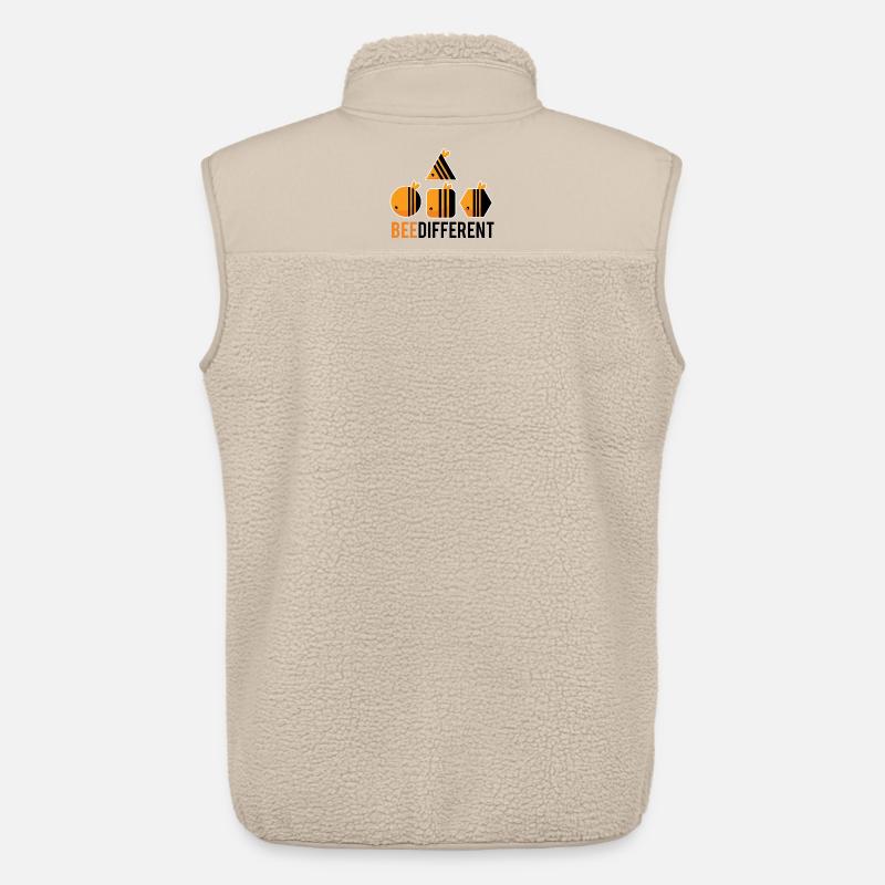 Bee Different - Unisex Sherpaweste von Stanley/Stella - Beige