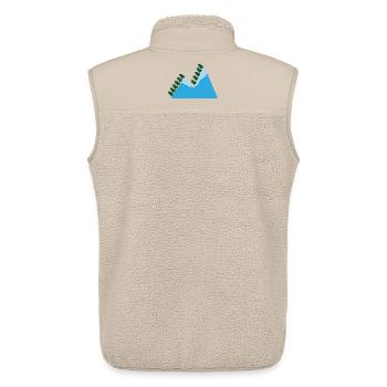mountains - Unisex Sherpa Gilet by Stanley/Stella - beige - Back - AI Model Male 178 light (178cm)