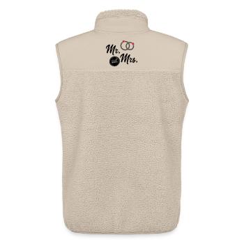 Mariage - Veste sans manches sherpa unisexe Stanley/Stella - beige - Dos - AI Model Male 178 light (178cm)
