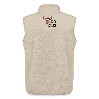 Noël 2023 - Veste sans manches sherpa unisexe Stanley/Stella - beige - Dos - AI Model Male 178 light (178cm)