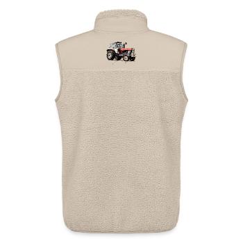 Progress Tractor ZT - Unisex Sherpa Gilet by Stanley/Stella - beige - Back - AI Model Male 178 light (178cm)