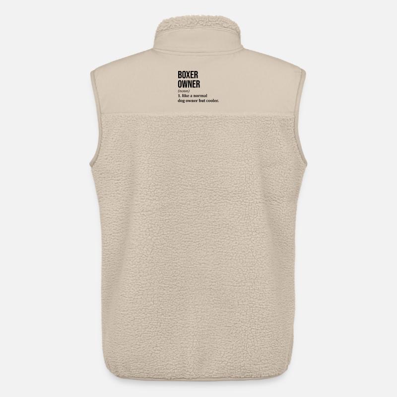 Boxer - Unisex Sherpaweste von Stanley/Stella - Beige
