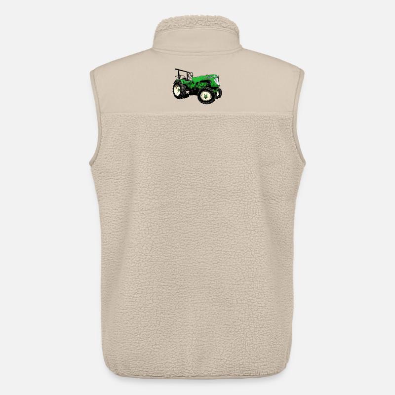 Güldner ADN-8 Haifischmaul Traktor - Unisex Sherpaweste von Stanley/Stella - Beige