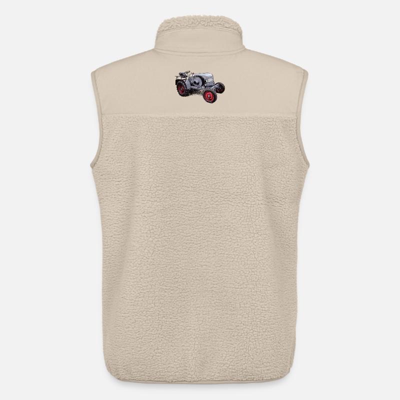 Oldtimer Traktor Kramer K12 - Unisex Sherpaweste von Stanley/Stella - Beige