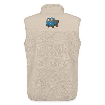 Little Power Dwarf - Unisex Sherpa Gilet by Stanley/Stella - beige - Back - AI Model Male 178 light (178cm)