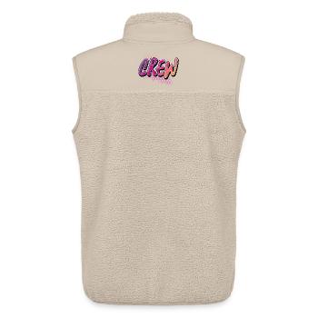 équipage - Veste sans manches sherpa unisexe Stanley/Stella - beige - Dos - AI Model Male 178 light (178cm)