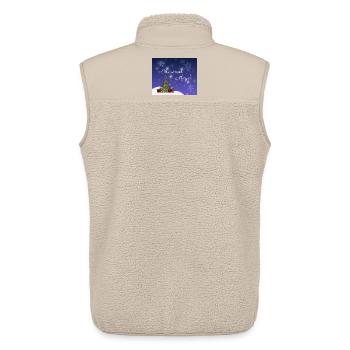 Christmas Magic – Magical Christmas Time - Unisex Sherpa Gilet by Stanley/Stella - beige - Back - AI Model Male 178 light (178cm)