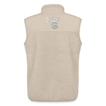 Rentner des Jahres 2026 - Unisex Sherpaweste von Stanley/Stella - Beige - Hinten - AI Model Male 178 light (178cm)