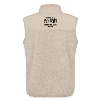Großer Cousin 2027 loading - Unisex Sherpaweste von Stanley/Stella - Beige - Hinten - AI Model Male 178 light (178cm)