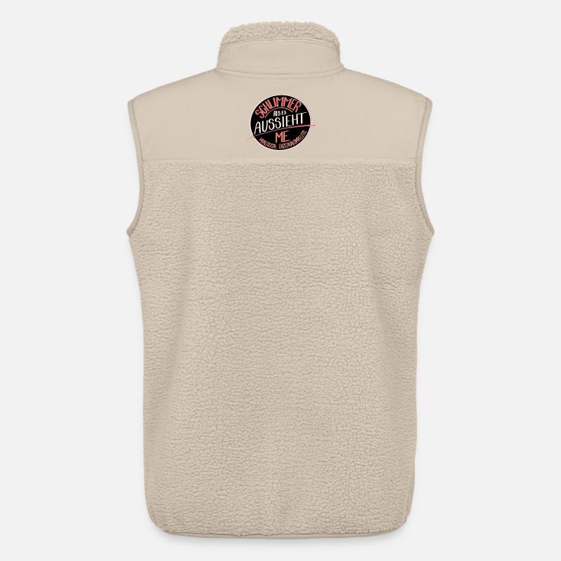 Schlimmer als es aussieht, ME  - Unisex Sherpaweste von Stanley/Stella - Beige