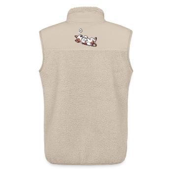 Miniature Bull Terrier Bully Bull Terrier Owner - Unisex Sherpa Gilet by Stanley/Stella - beige - Back - AI Model Male 178 light (178cm)
