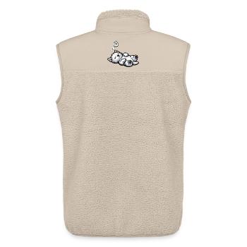 West highland terrier Westie Westiebesitzer  - Unisex Sherpaweste von Stanley/Stella - Beige - Hinten - AI Model Male 178 light (178cm)