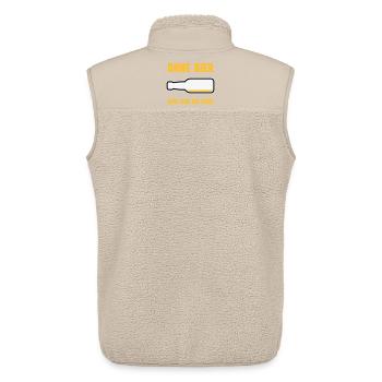 Ohne Bier Geht Gar Nix Hier! (Bierchen / NEG 3C) - Unisex Sherpaweste von Stanley/Stella - Beige - Hinten - AI Model Male 178 light (178cm)