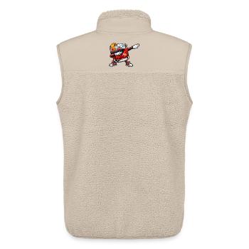 Dabbing Negroni - Unisex Sherpaweste von Stanley/Stella - Beige - Hinten - AI Model Male 178 light (178cm)