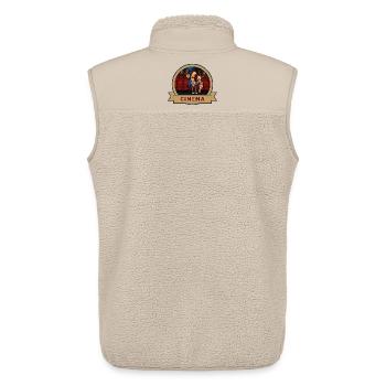Kek & Ina in the cinema - gag of life - Unisex Sherpa Gilet by Stanley/Stella - beige - Back - AI Model Male 178 light (178cm)