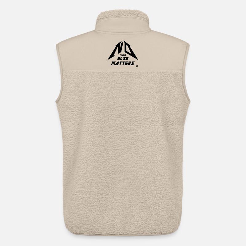 NO THING ELSE MATTERS - Unisex Sherpaweste von Stanley/Stella - Beige