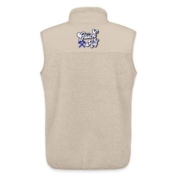 Glück auf Hammer und Schägel | Farben änderbar - Unisex Sherpaweste von Stanley/Stella - Beige - Hinten - AI Model Male 178 light (178cm)