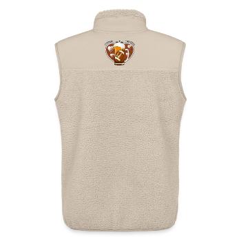 Football and beer - Unisex Sherpa Gilet by Stanley/Stella - beige - Back - AI Model Male 178 light (178cm)