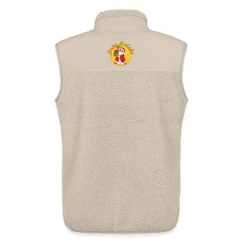 Santa Gifts - Unisex Sherpa Gilet by Stanley/Stella - beige - Back - AI Model Male 178 light (178cm)
