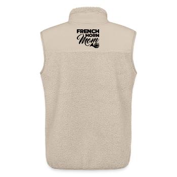 French Horn Mom - Unisex Sherpa Gilet by Stanley/Stella - beige - Back - AI Model Male 178 light (178cm)