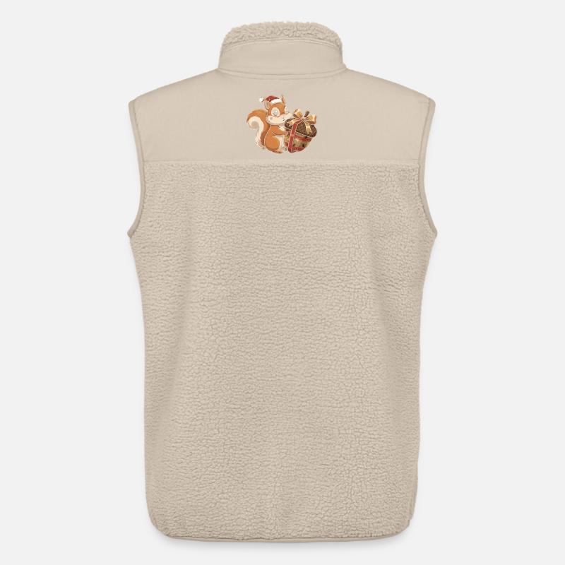 Winterfreude Eichhörnchen Geschenk - Unisex Sherpaweste von Stanley/Stella - Beige