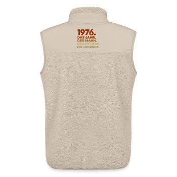 1976 The Year The Man The Myth The Legend - Unisex Sherpa Gilet by Stanley/Stella - beige - Back - AI Model Male 178 light (178cm)
