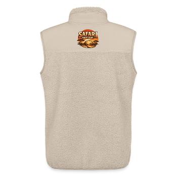 Safari Kostüm Fasching lustig Tour Guide Geschenk - Unisex Sherpaweste von Stanley/Stella - Beige - Hinten - AI Model Male 178 light (178cm)