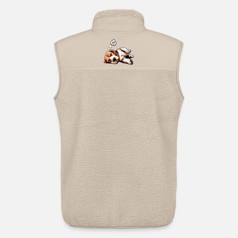 Beagle Beaglebesitzer Beaglehalter beaglehund - Unisex Sherpaweste von Stanley/Stella - Beige