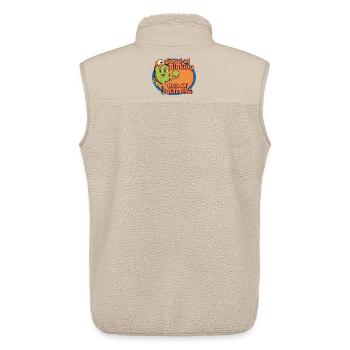 Pickleball Funny Player Good At Dinking Bad At - Unisex Sherpa Gilet by Stanley/Stella - beige - Back - AI Model Male 178 light (178cm)
