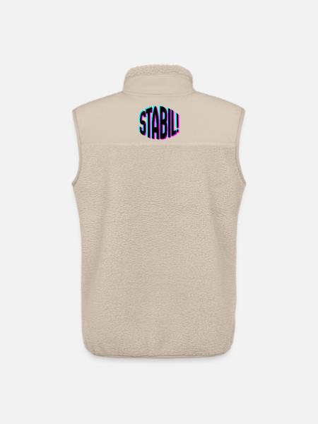 étable - Veste sans manches sherpa unisexe Stanley/Stella - beige