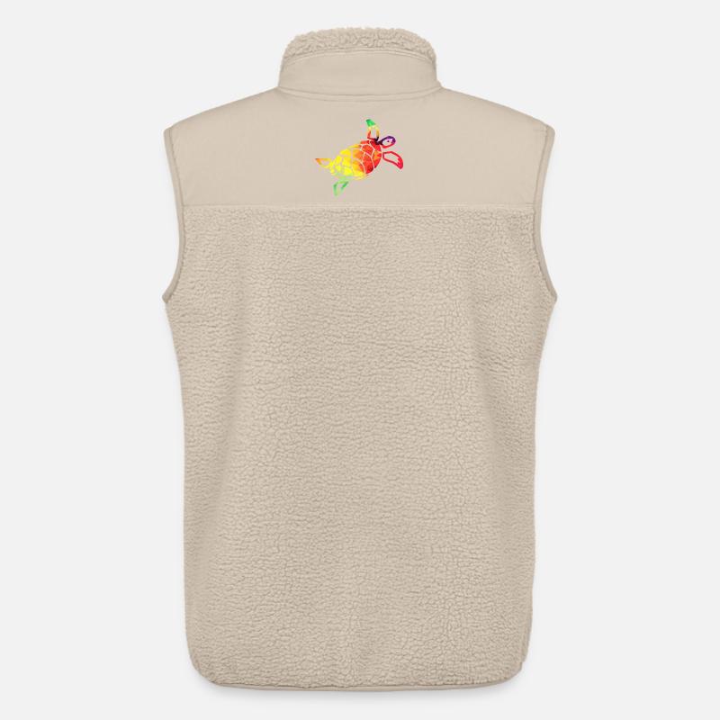 Bunte Schildkröte - Unisex Sherpaweste von Stanley/Stella - Beige