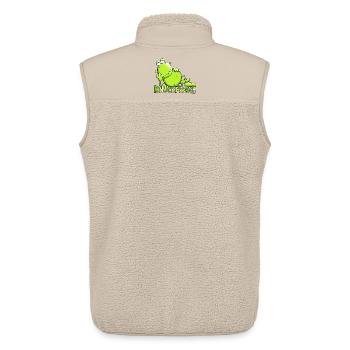 Knackfrosch - Unisex Sherpaweste von Stanley/Stella - Beige - Hinten - AI Model Male 178 light (178cm)
