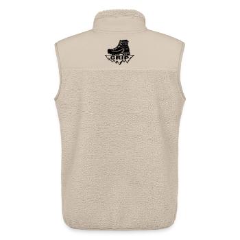 Semelle [Noir] - Veste sans manches sherpa unisexe Stanley/Stella - beige - Dos - AI Model Male 178 light (178cm)