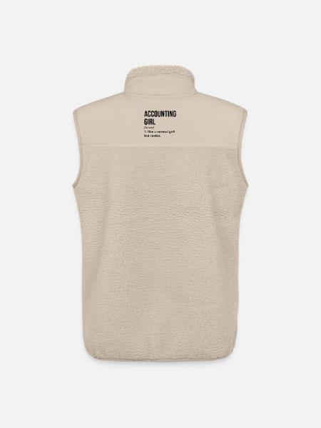 comptable - Veste sans manches sherpa unisexe Stanley/Stella - beige
