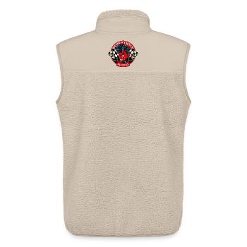 Lucky Devil - Unisex Sherpa Gilet by Stanley/Stella - beige - Back - AI Model Male 178 light (178cm)