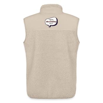 Ich leite Strom Spruch - Unisex Sherpaweste von Stanley/Stella - Beige - Hinten - AI Model Male 178 light (178cm)