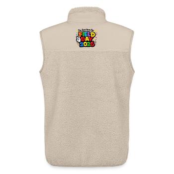 Journée Sportive École 2026 Design Coloré Enfant - Veste sans manches sherpa unisexe Stanley/Stella - beige - Dos - AI Model Male 178 light (178cm)