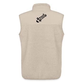 Cartoon Skateboarding - Unisex Sherpaweste von Stanley/Stella - Beige - Hinten - AI Model Male 178 light (178cm)