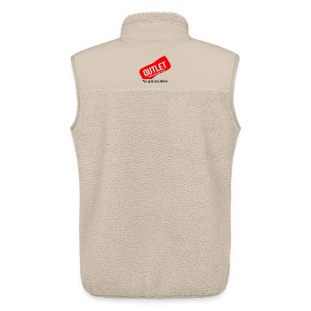Steckdosen-Tag 70 % Rabatt - Unisex Sherpaweste von Stanley/Stella - Beige - Hinten - AI Model Male 178 light (178cm)